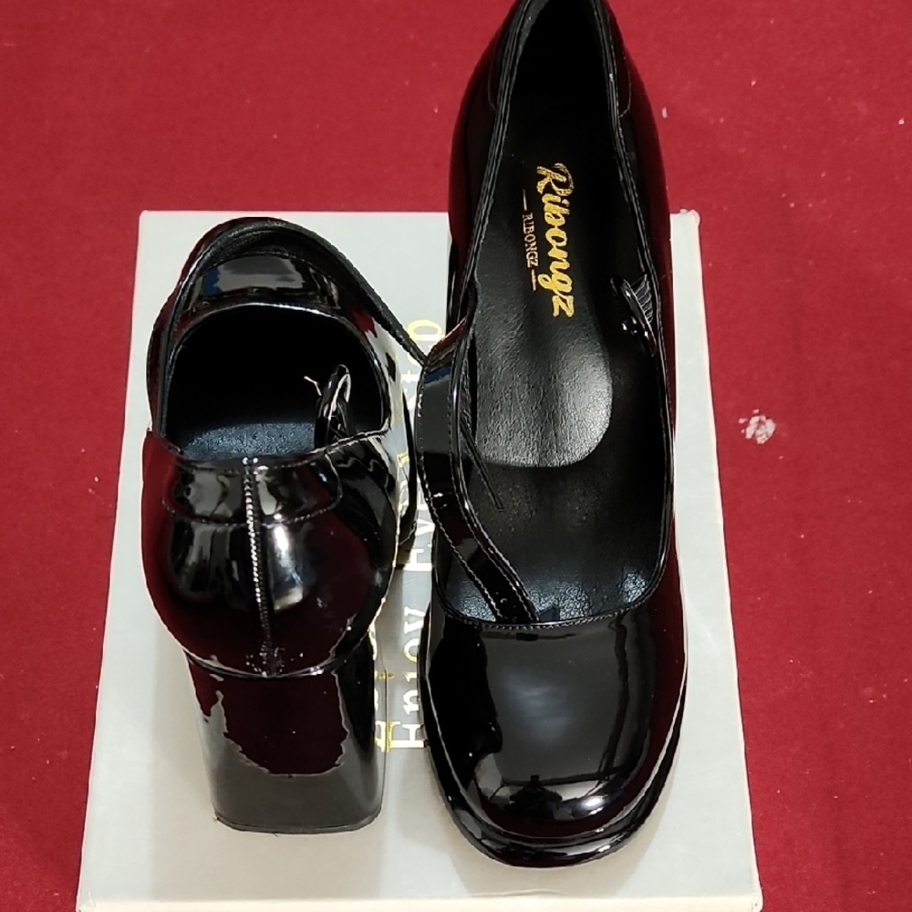 Black Patent Leather Heels